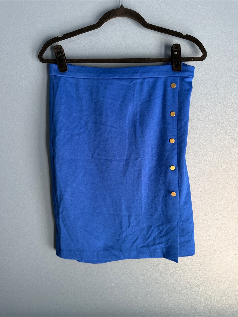 The Limited Royal Blue Side-Button Pencil Skirt